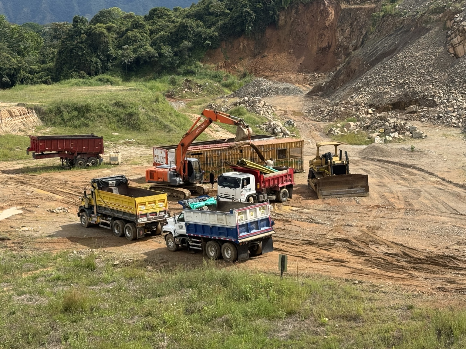 Transporte de agregados pétreos